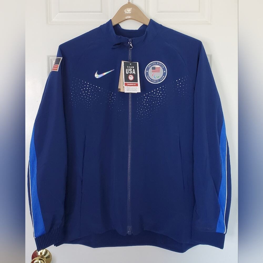 Collector Nike US Paralympics Jacket Womens Size L Full-Zip Performance 2024 NWT